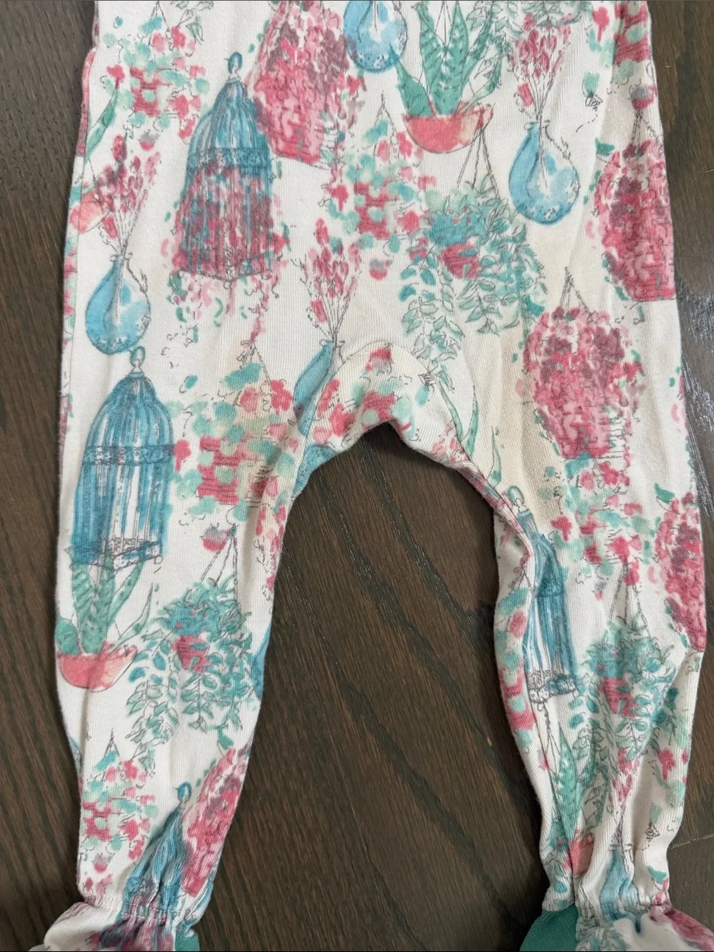 Burt’s Bees Baby 12M Succulent Floral Footed Sleeper